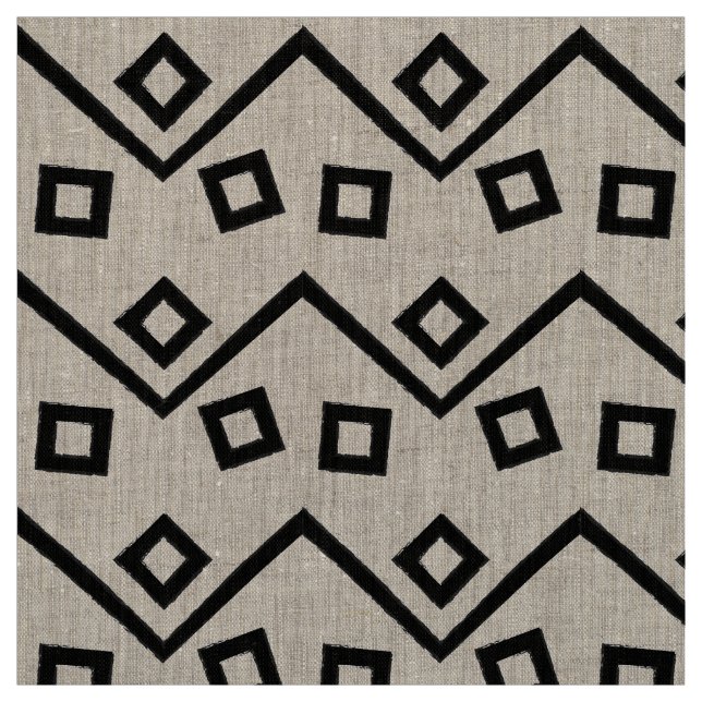 Aztec Geometric Abstrakt Mönster Tyg (Provkarta)
