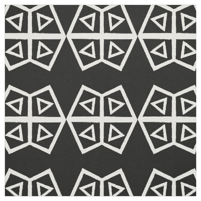 Aztec Geometric Abstrakt Mönster Tyg (Provkarta)