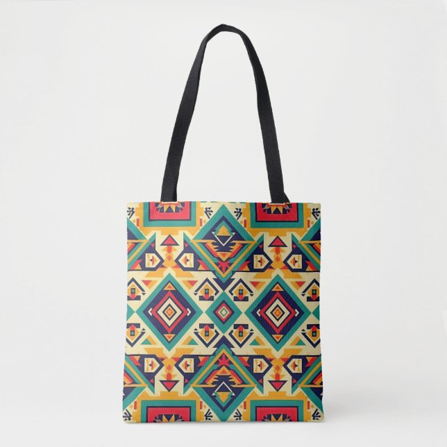 Aztec Geometric Art Tygkasse (Framsida)
