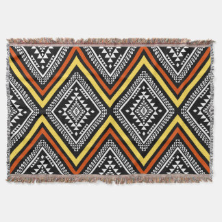 Aztec Geometric Boho Throw Blanket Filt