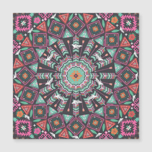 Aztec Geometric: Colorful Circle Mönster