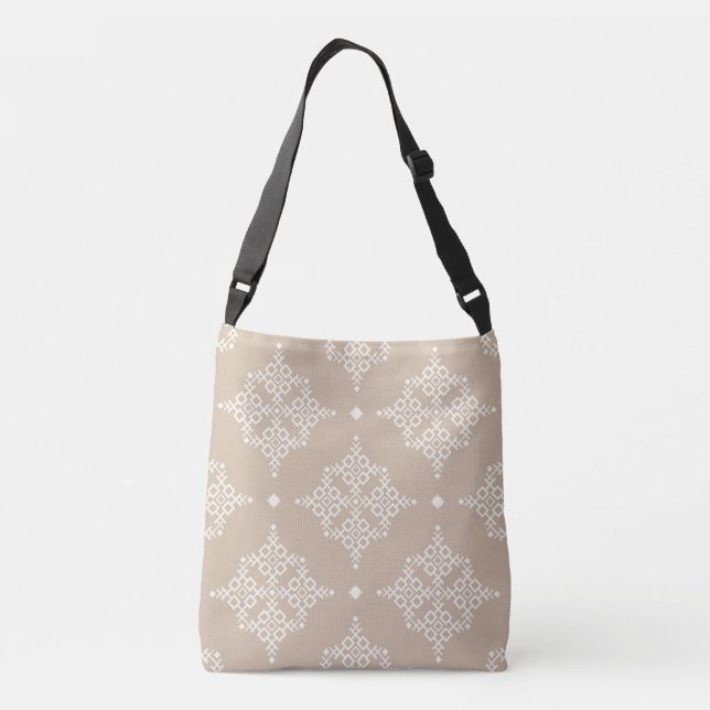 Aztec Geometric Mönster Axelväska (Baksida)