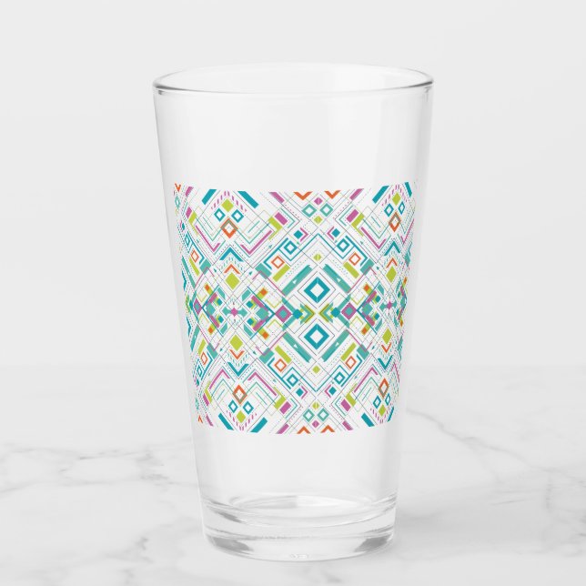 Aztec geometrical mönster glaskopp (Framsida)