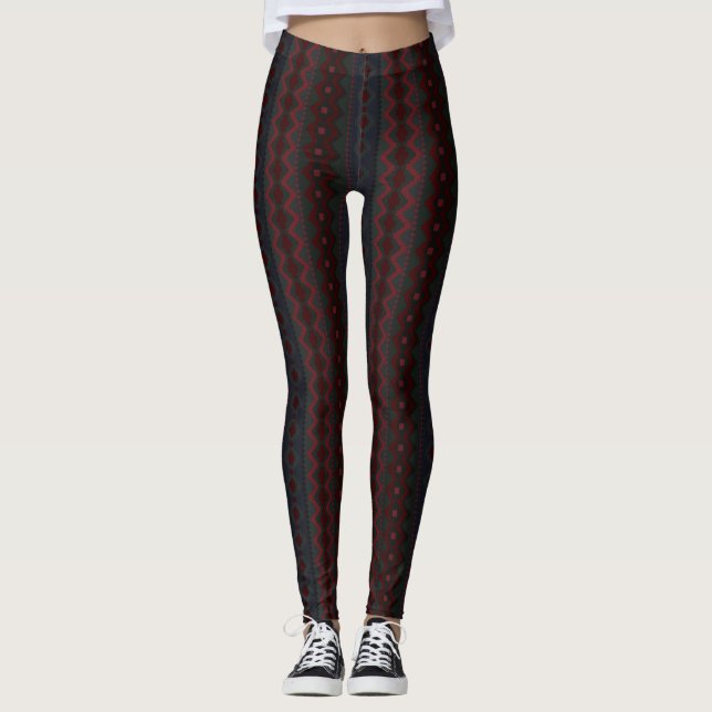 Aztec Geometrics Leggings (Framsida)