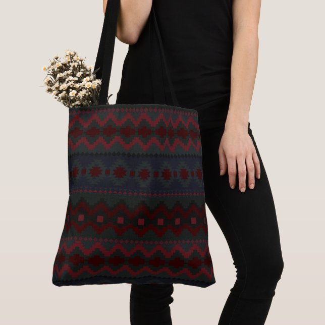 Aztec Geometrics Tygkasse (Närbild)