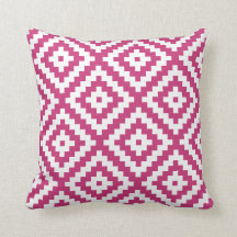 Aztec geometrisk magenta
