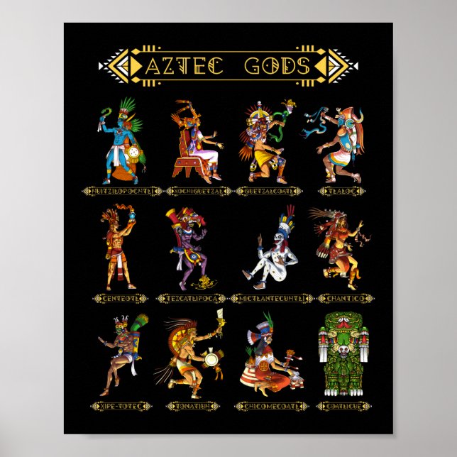 Aztec Gods Poster (Framsidan)