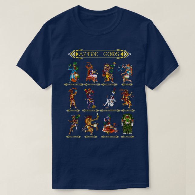 Aztec Gods T Shirt (Design framsida)