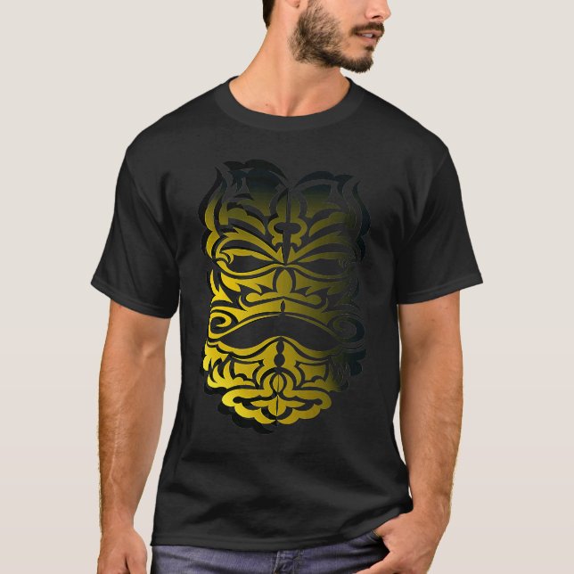 Aztec Gold Skull T Shirt (Framsida)