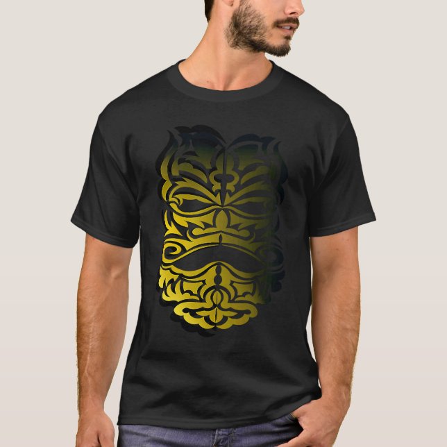 Aztec Gold Skull T Shirt (Framsida)