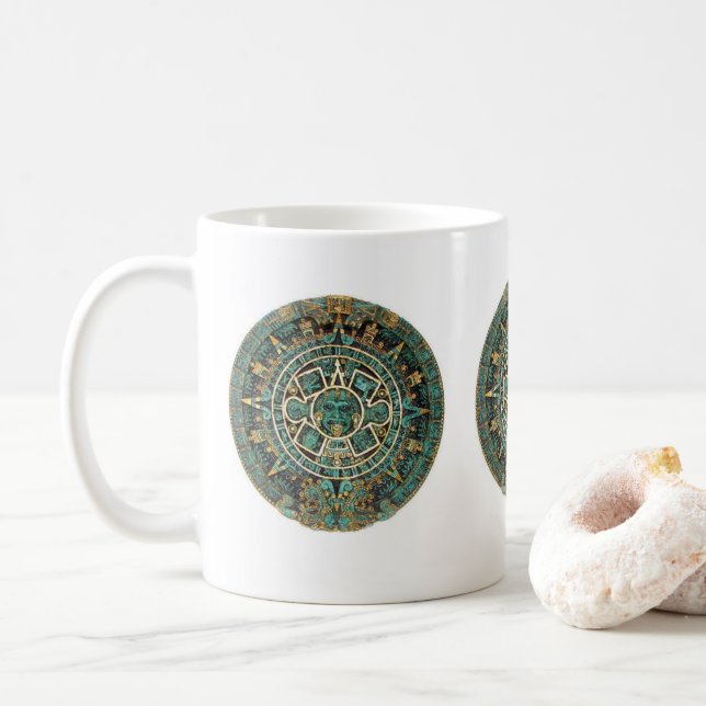 Aztec Grön Mugg (Med munk)
