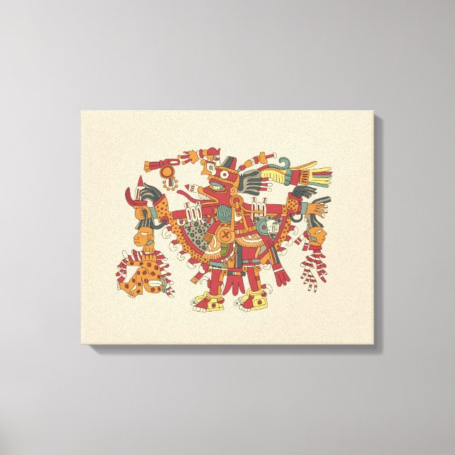 Aztec gud canvastryck (Framsida)