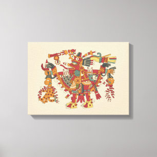 Aztec gud canvastryck