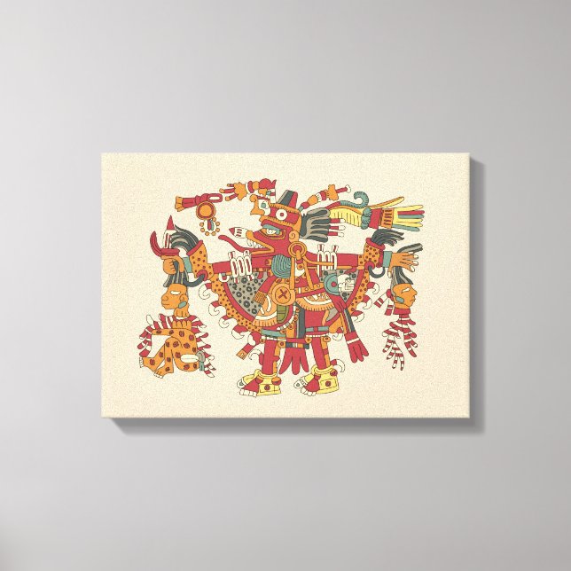 Aztec gud canvastryck (Framsida)