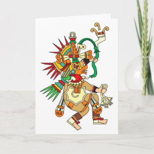 Aztec gud Quetzalcoatl Tack Kort