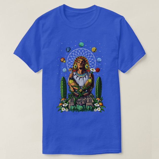 Aztec Gud Xochipeli T Shirt (Design framsida)