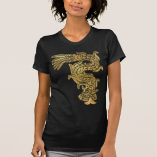 Aztec guld- orm t-shirt
