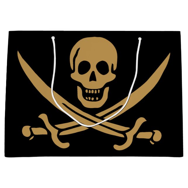 Aztec Guld Skull & Cutlass Pirat Calico Jack (Framsidan)