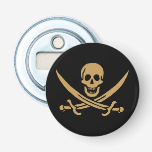 Aztec Guld Skull & Cutlass Pirat Calico Jack Flasköppnare