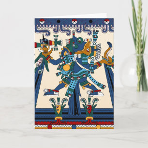 Aztec hälsningkort kort