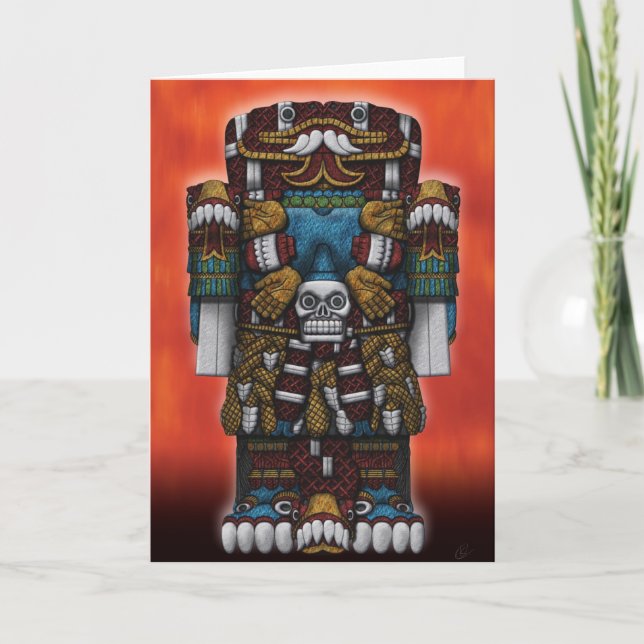 Aztec hälsningkort kort (Framsida)