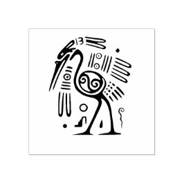 Aztec Heron Waterbird Art Stämpel
