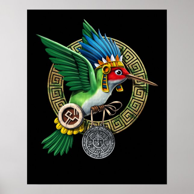 Aztec Hummingbird Poster (Framsidan)