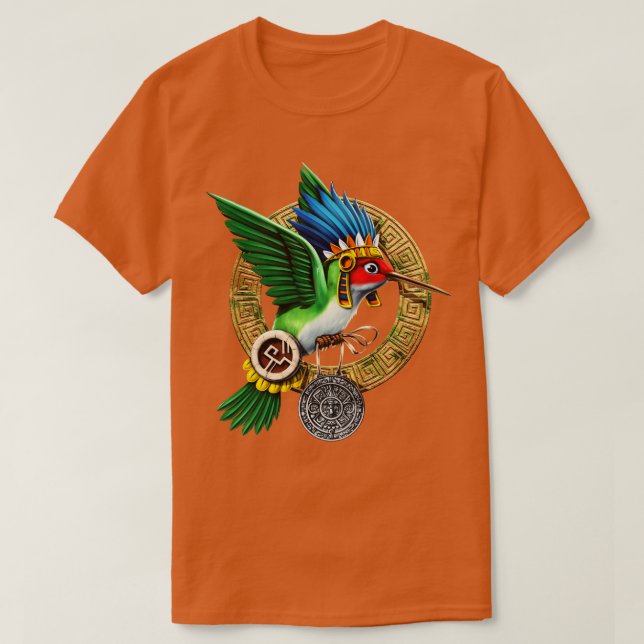 Aztec Hummingbird T Shirt (Design framsida)