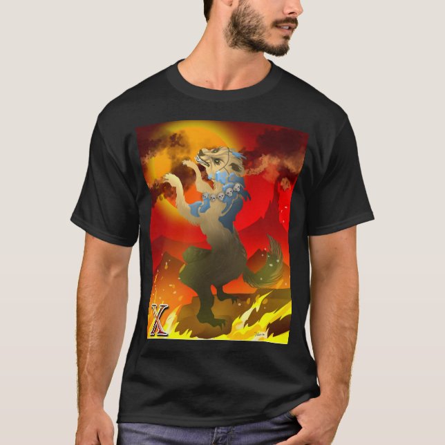 Aztec-Hund av den döda konstruktionen Tee (Framsida)
