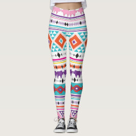 Aztec indisk sydvästra Mönster Leggings