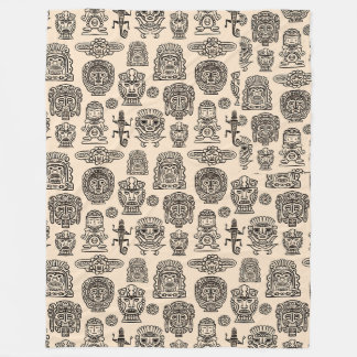 Aztec Inspired Mönster Fleecefilt