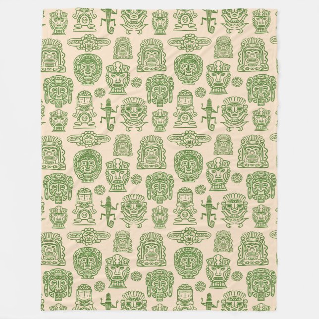 Aztec Inspired Mönster Fleecefilt (Framsidan)