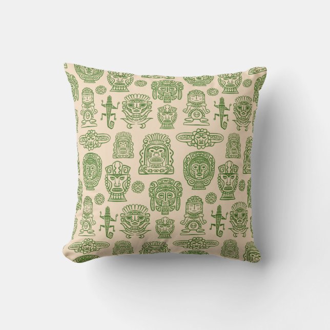 Aztec Inspired Mönster Kudde (Framsida)