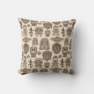 Aztec Inspired Mönster Kudde