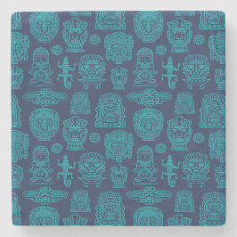 Aztec Inspired Mönster Stenunderlägg