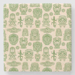 Aztec Inspired Mönster Stenunderlägg