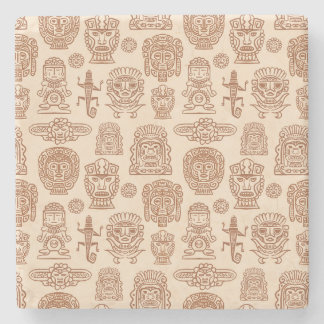 Aztec Inspired Mönster Stenunderlägg