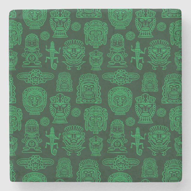 Aztec Inspired Mönster Stenunderlägg (Framsidan)