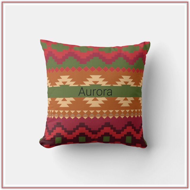 Aztec Inspired Southwest Kudde (Skapare uppladdad)
