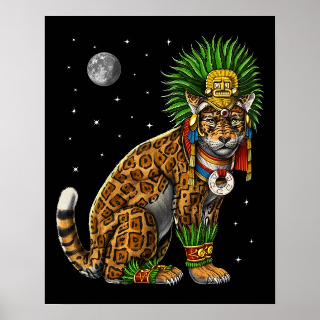 Aztec Jaguar Gud Poster (Framsidan)