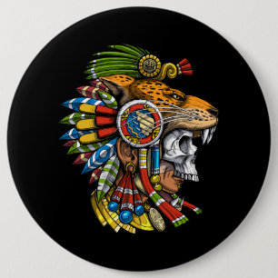 Aztec Jaguar Mask Knapp