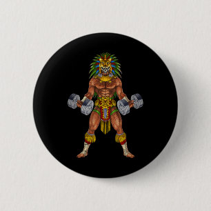 Aztec Jaguar Warrior Bodybuilding Gym Tyngdlyftnin Knapp