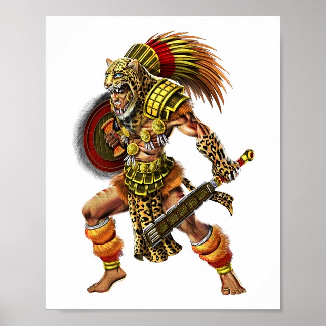 Aztec Jaguar Warrior Poster (Framsidan)