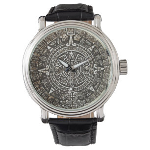 Aztec kalender armbandsur