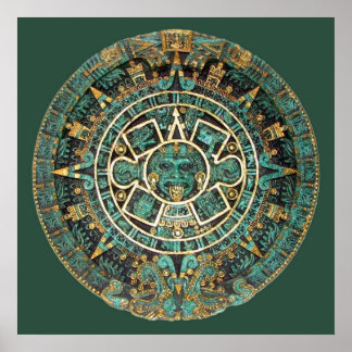 AZTEC-kalender i Färg Poster
