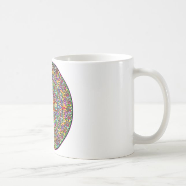 Aztec kalender kaffemugg (Höger)