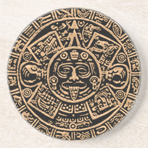 Aztec kalendersandstenkustfartyg underlägg