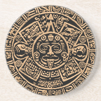 Aztec kalendersandstenkustfartyg underlägg