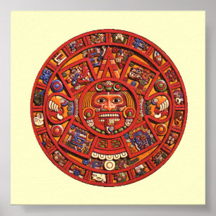 Aztec Kalendersten - affisch/tryck Poster