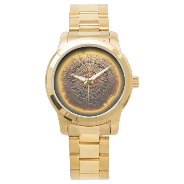 Aztec-kalendersten Armbandsur (Framsida)